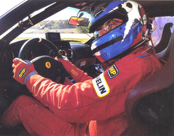 Csaba Csera, driving 1998 Ferrari 550WSR