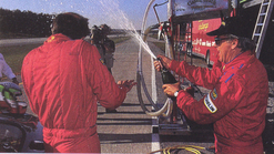 Csaba Csera and Dullio Truffo, drivers of 550 WSR, 1998