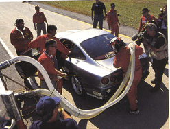 Refueling 1998 Ferrari 550 WSR speed record