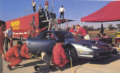 Pit stop 1998 Ferrari  550 World Speed record